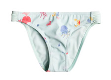 Roxy Kids L26345 Girls Fair Aqua Sea Party Under the Ocean Bikini Bottoms Size 7