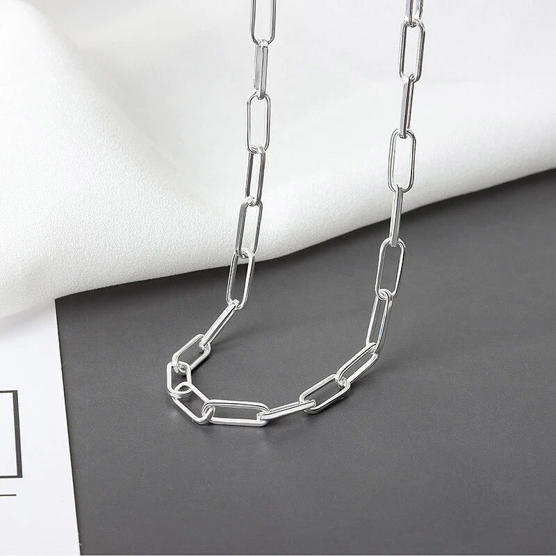 925 Sterling Silver Vintage Elegant Stylish Necklace Trendy