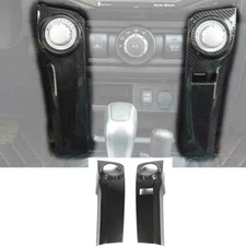 Center Control Dash Air Conditioner AC Cover Trim Bezels For 4runner 10+ Carbon 