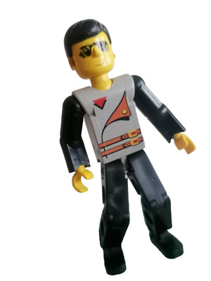 Lego Technic Rennfahrer Lego Figur Road Rally Vintage Racer Pilot Techo12A 8225 