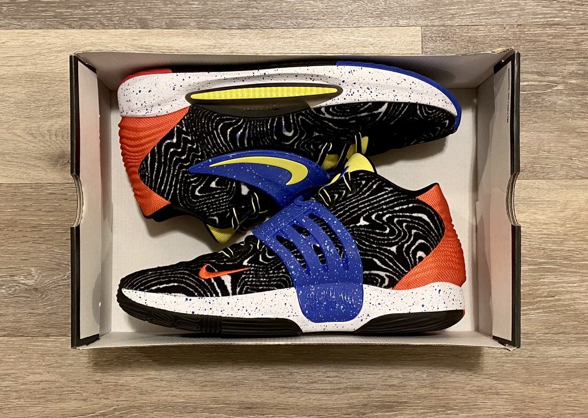 Nike KD 14 'Pop Art' Black Fusion Red Yellow Strike Blue CW3935