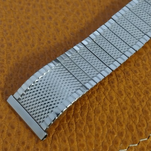 Vintage 19mm 18mm 17.2mm Gemex 1950s Stainless Steel Unused MCM Watch Band - 第 4/7 張圖片