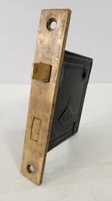 Vintage 1862  Mortise Lock Latch Door Hardware Dead Bolt Skeleton Key 