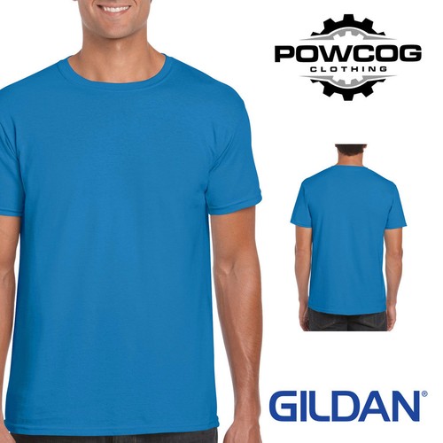 GILDAN Mens T-Shirt Soft Smooth Premium Plain Cotton Tee with Classic Fit G64000 - Picture 44 of 45