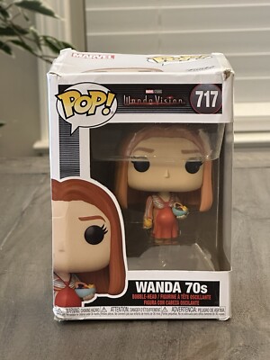 Funko Pop! Marvel Wanda Vision Wanda 70s Bobblehead # 717 - Damaged Box
