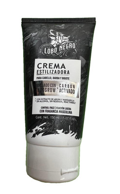 CREMA ESTILIZADORA PARA BARBA, CABVELLO Y BIGOTE LOBO NEGRO
