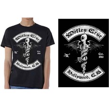 Image of Motley Crue T Shirt Feelgood Hollywood Est 1981 Band Logo Official Mens Black