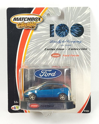 Matchbox Ford Focus 100 years blue