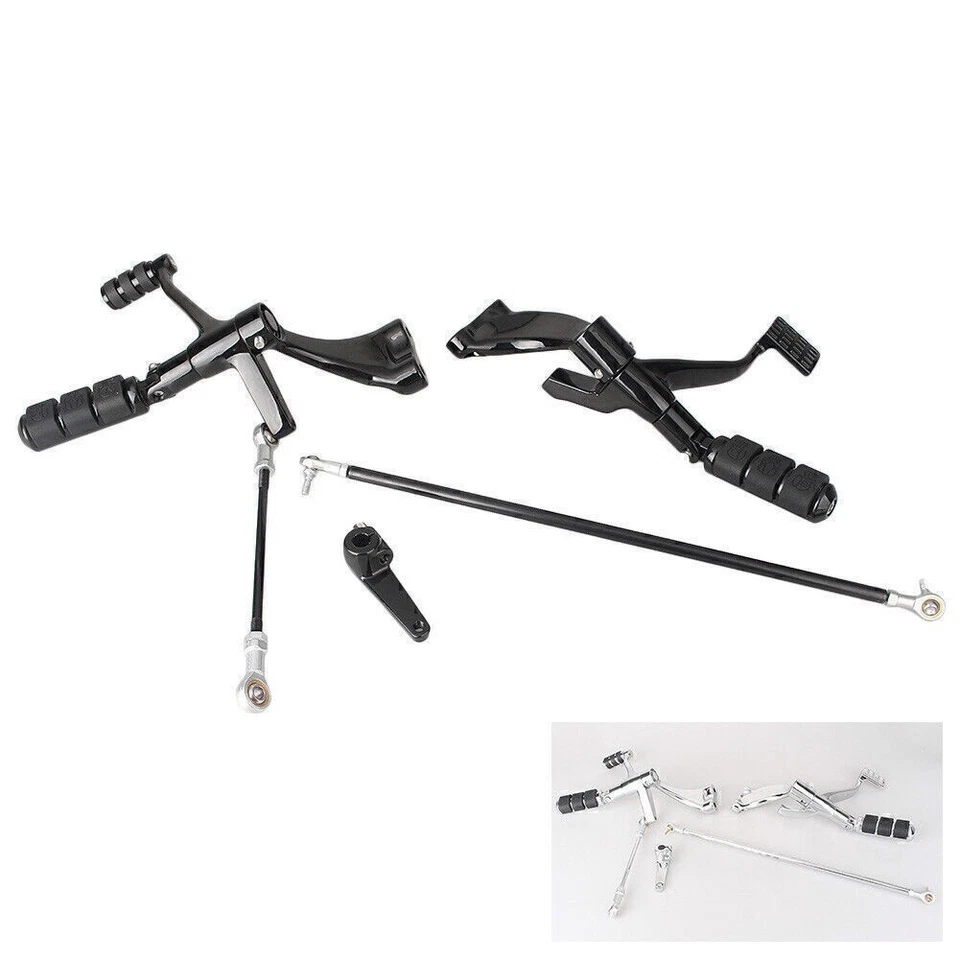 Forward Controls Complete Kit with Pegs Levers Linkages For Harley Sportster 883 Foto 4 de 4
