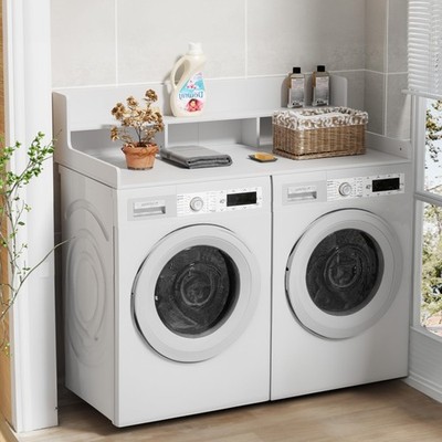 Two-Layer Foldable Washer Dryer Countertop, 27.5'' x 54'' Laundry Countertop w/...