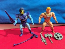 Vintage MOTU He-Man Skeletor Lot Masters of the Universe Complete Taiwan Figure