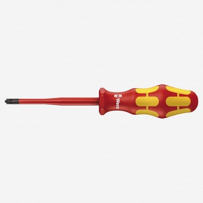 Wera 006466 Kraftform Plus VDE PlusMinus (Pozidriv/Slotted) Slim Screwdriver, #2