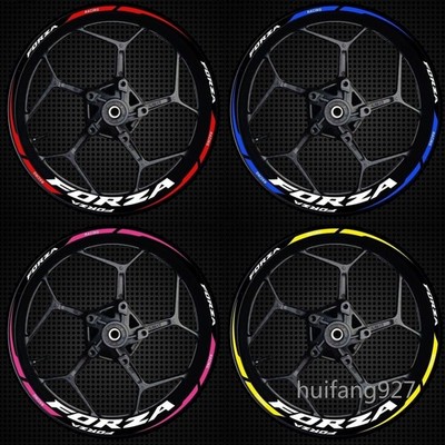 Motorcycle Wheel Hub Rim Badge Emblem Decal Sticker For FORZA NSS350 300 750
