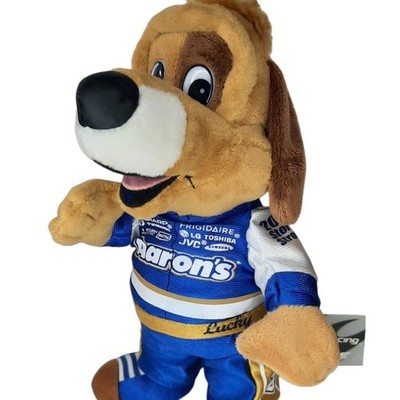 Aaron's Lucky Dog Plush Toy Mascot NASCAR Racing Team 12'' Stuffed Animal Puppy