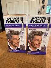 2 Just For Men Touch of Gray Hair Color Light Brown T-25 Shade