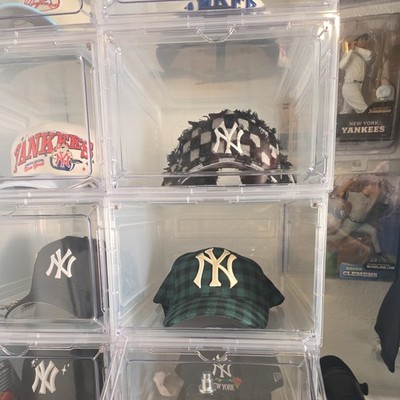 New Era Men's New York Yankees 9Forty Flannel Baseball Cap Dark Green Plaid