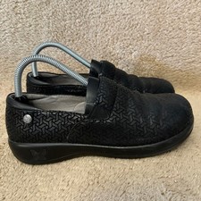 Alegria Kell Black Geometric Pattern Slip On Clogs Shoes Women's Size 9 KEL-264