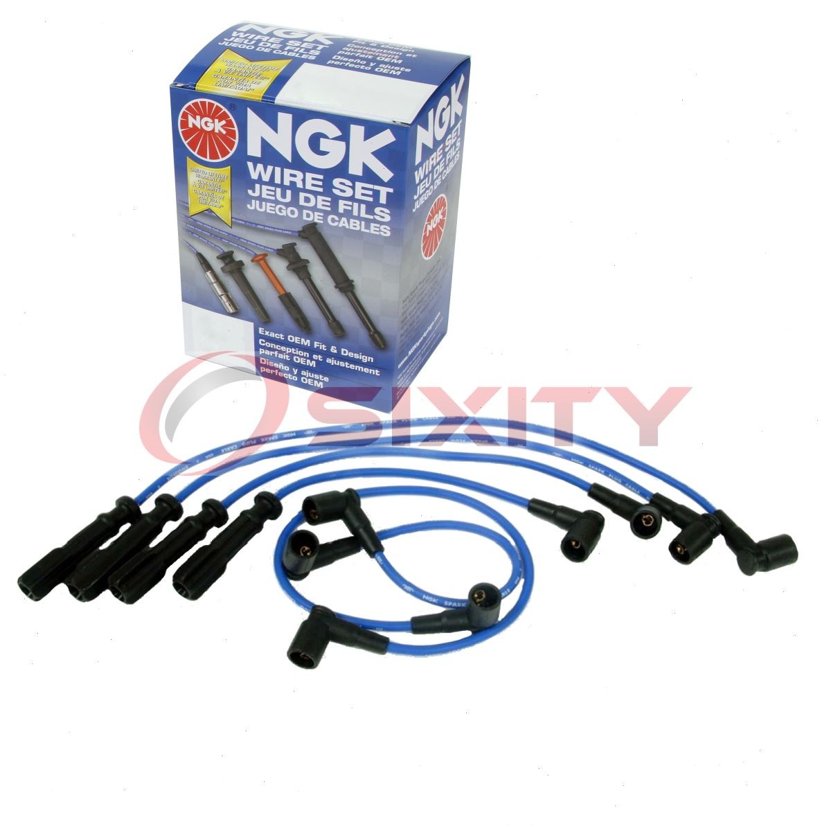 NGK 54216 RC-EUX010 Spark Plug Wire Set for CH7426 96505 9236 9204 86505 wz