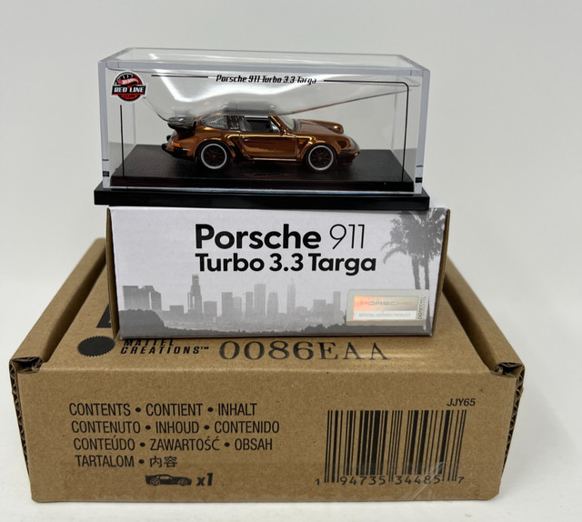 Hot Wheels RLC Exclusive 1988 Porsche 911 Turbo 3.3 Targa BRONZE IN HAND