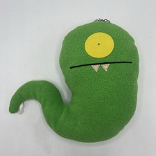 UglyDoll Ugly Worm 12" Plush One Eye Green Stuffed Animal VTG 2004