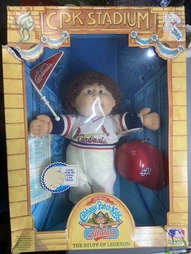Coleco 1986 Cabbage Patch Kids Allstars “St Louis Cardinals” NIB Box Damaged