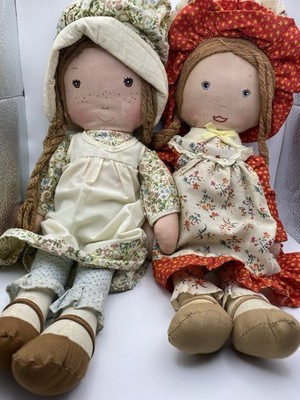 Vintage Holly Hobby Doll, Antique American Decor, Collectible Set Of 2