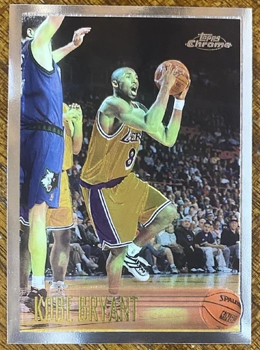 1996-97 TOPPS CHROME KOBE BRYANT NBA BASKETBALL ROOKIE RC CARD #138   READ DESC