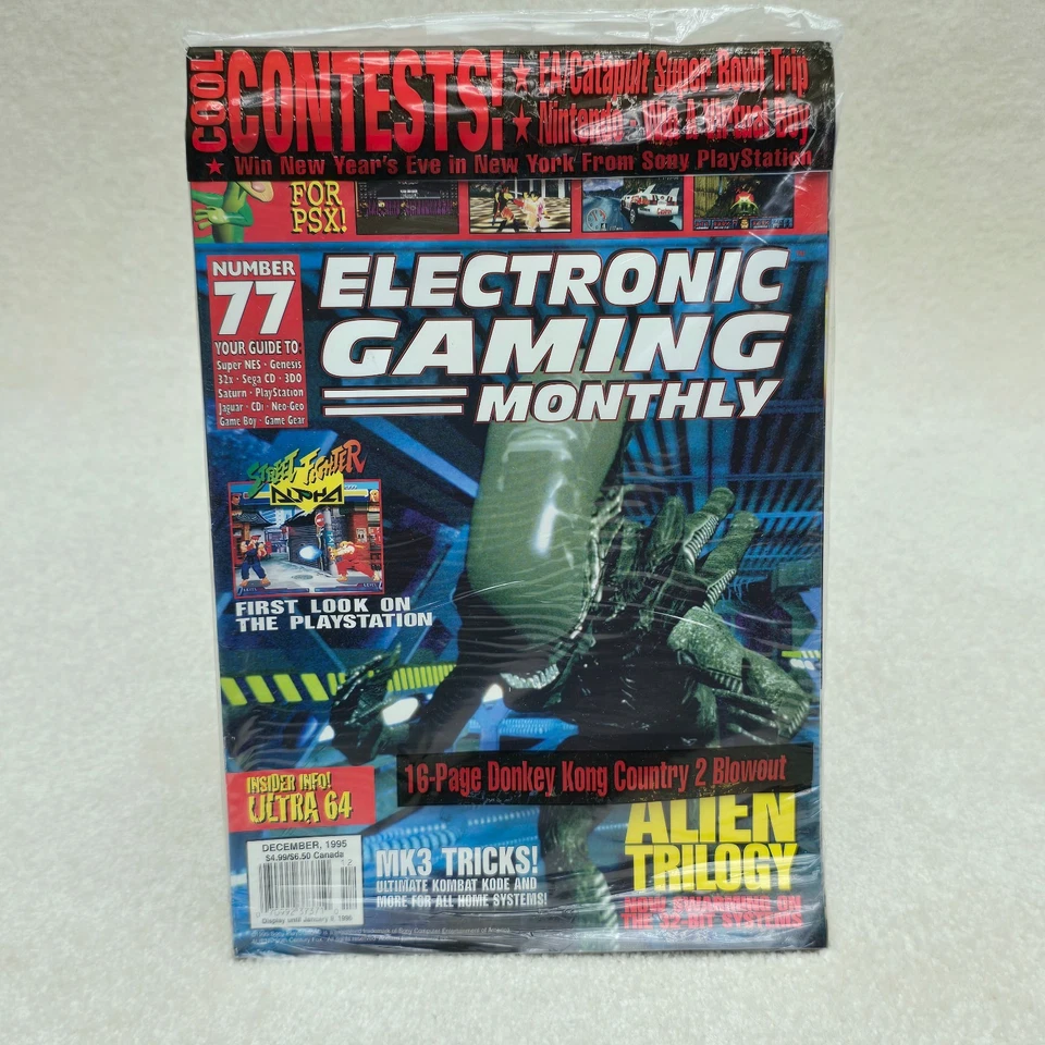 Vintage Electronic Gaming Monthly Issue 77 (December 1995) - Sealed in Polybag - Image 2 of 4