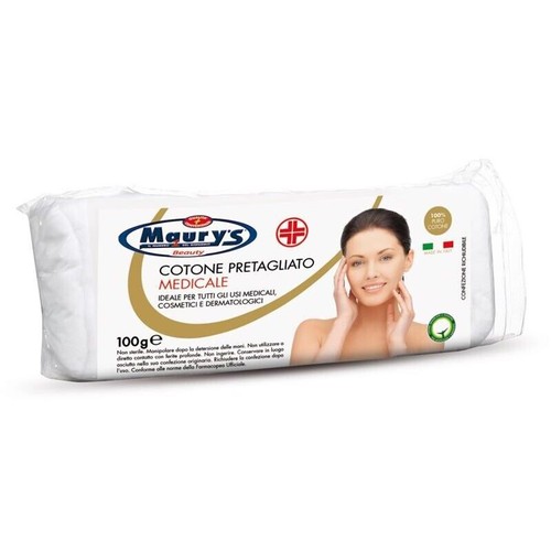 KIT SET 3 PZ MAURY'S COTONE IDROFILO PRETAGLIATO MEDICALE E LEVATRUCCO 100GR - Foto 2 di 2