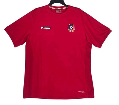Lotto Panama Soccer Jersey Mens XL Red Nano Dry Tech Vamos Panama