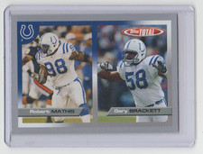 ROBERT MATHIS Colts 2005 Topps Total SILVER #147 SP RC w Gary Bracket Future HOF