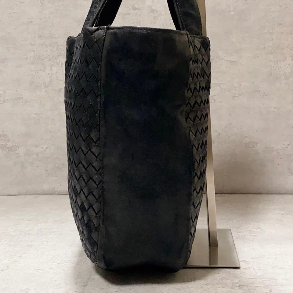 Auténtico bolso de mano BOTTEGA VENETA Intrecciato Business de cuero negro Foto 4 de 4