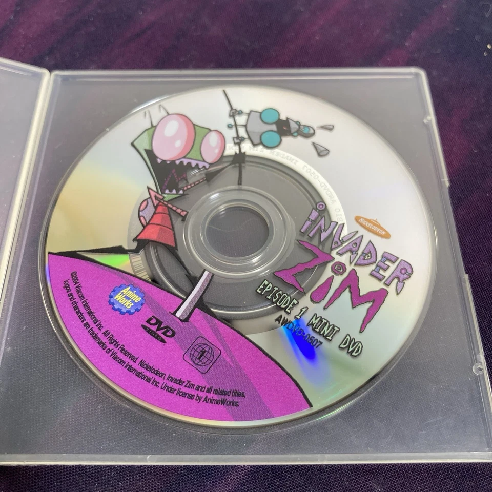 Invader Zim: Episode 1 And 2 Mini DVD Discs - RARE OOP LN - Image 4 of 4