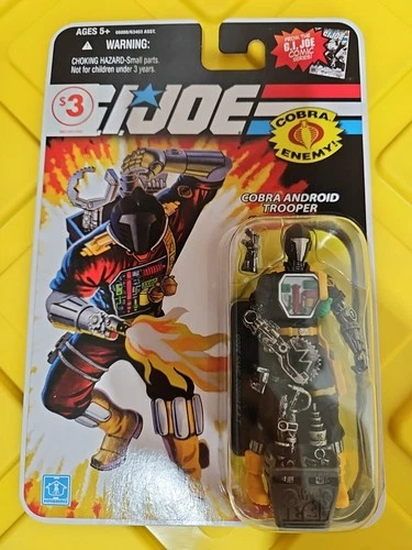 G.I. Joe Action Figure Hasbro 3.75" 25th Anniversary Cobra BAT B.A.T Comic Card