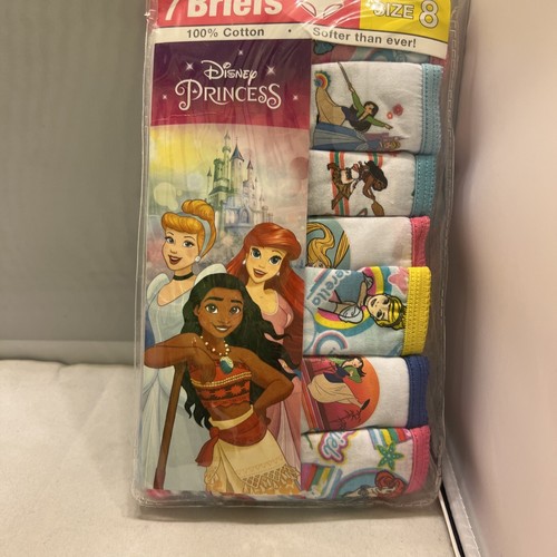 Disney Princess Girls Briefs Underwear Size 8 Panties - Picture 14 of 17