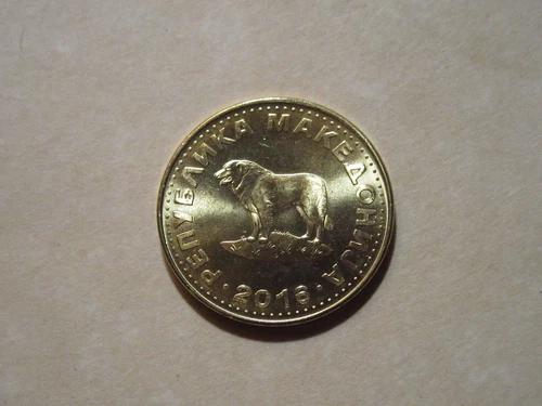 2016 MACEDONIA COIN  SHEEP DOG     very nice coins you will not be disappointed