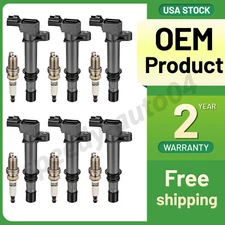 6pc spark plugs and ignition coil packs UF270 for 2002-2008 Jeep Liberty 3.7L V6