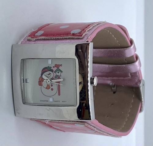 LINDO Reloj Hombre de Nieve Damas/Adolescentes Nuevo Batería PAJARDHOUSE Rojo Pájaro Rojo Lunares - Imagen 2 de 9
