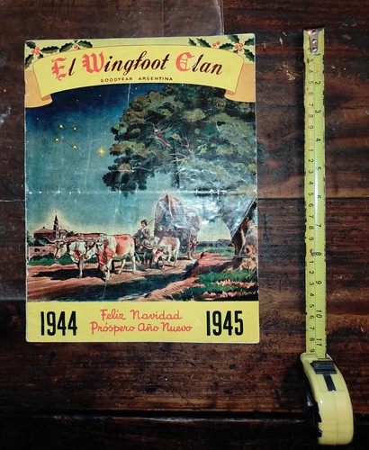 DE COLECCIÓN RARO BOLETÍN DE NAVIDAD ARGENTINA EL CLAN PIE ALA 1945 - Imagen 2 de 10