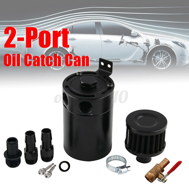 MSCRP baffled engine oil separator catch can reservoir tank breather