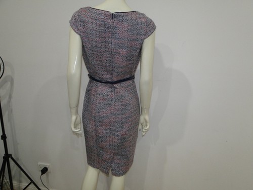 REVIEW AUSTRALIA tweed belted Hartley dress Sz 10 like new worn once RRP $279 - Picture 7 of 9