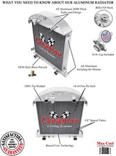 Qr Champion 2 Row Radiator Flathead V8 Conversion For 1928 1929 Ford Model A