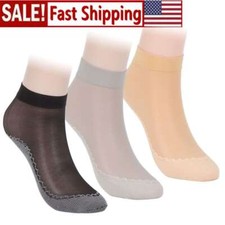 Women 10 Pairs Ankle Socks Nylon Ultra-thin Elastic Sheer Silky Short Stockings