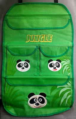 Carpoint Rücksitztasche Jungle Panda,Organizer,Rückenlehnenschutz,Sitschoner,NEU