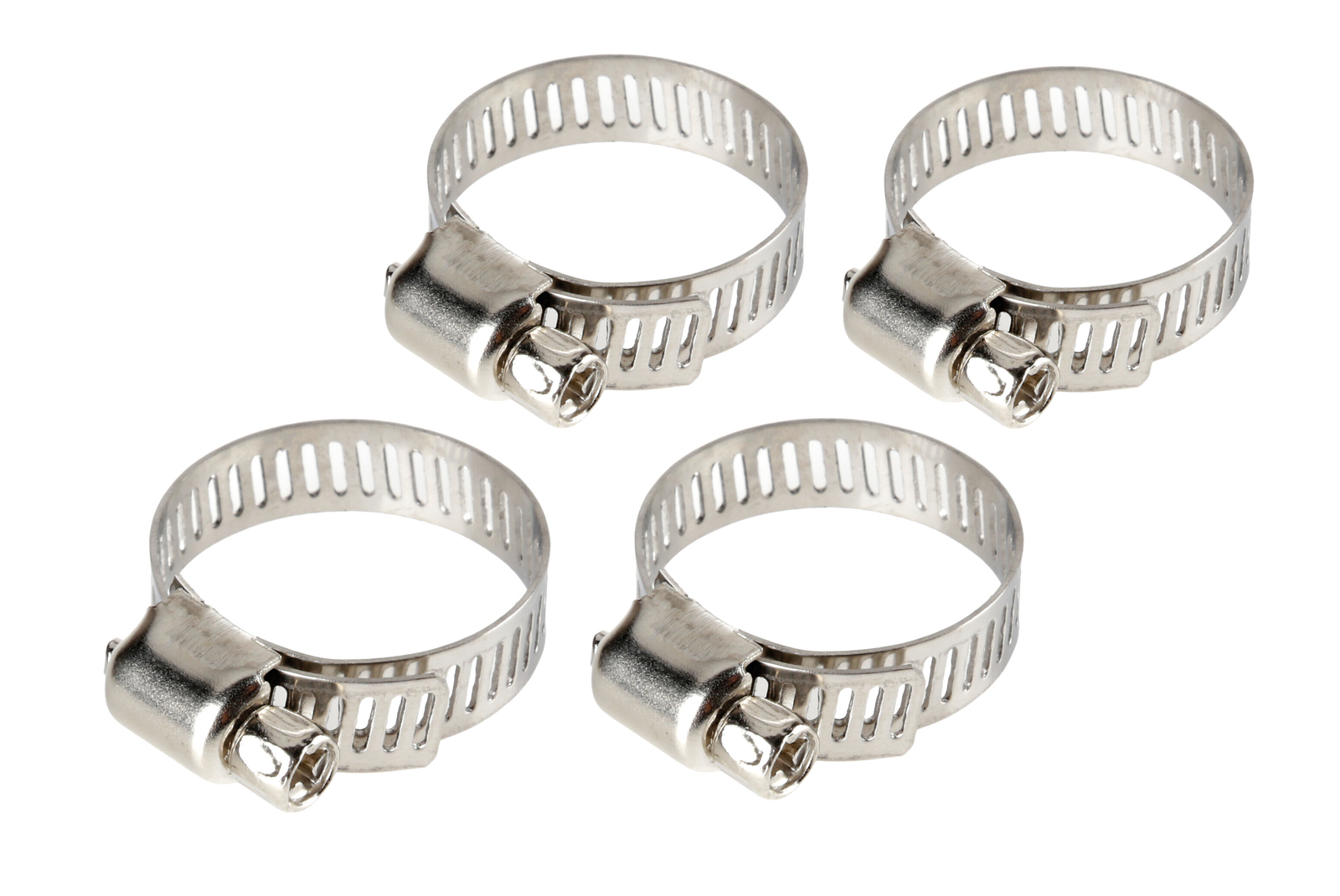 Fascette Stringitubo In Acciaio Inox - Set 4 Pz - ? 8 Mm - Ø 14-27 mm