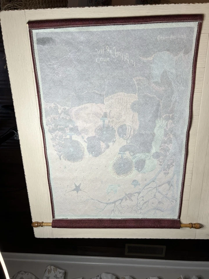 Sandi Gore Evan’s Tapiz Colgante en la Pared Muñeco de Nieve “Come All Ye Faithful” 37” x 25” Foto 4 de 4