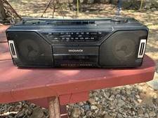 Vintage Magnavox Portable AM FM Radio Boombox Cassette Player Recorder AQ5090/17