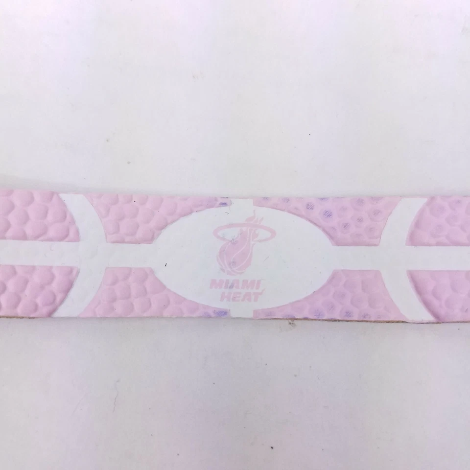 Miami Heat Logo NBA Basketball Leather Pink Bracelet - Image 2 of 4