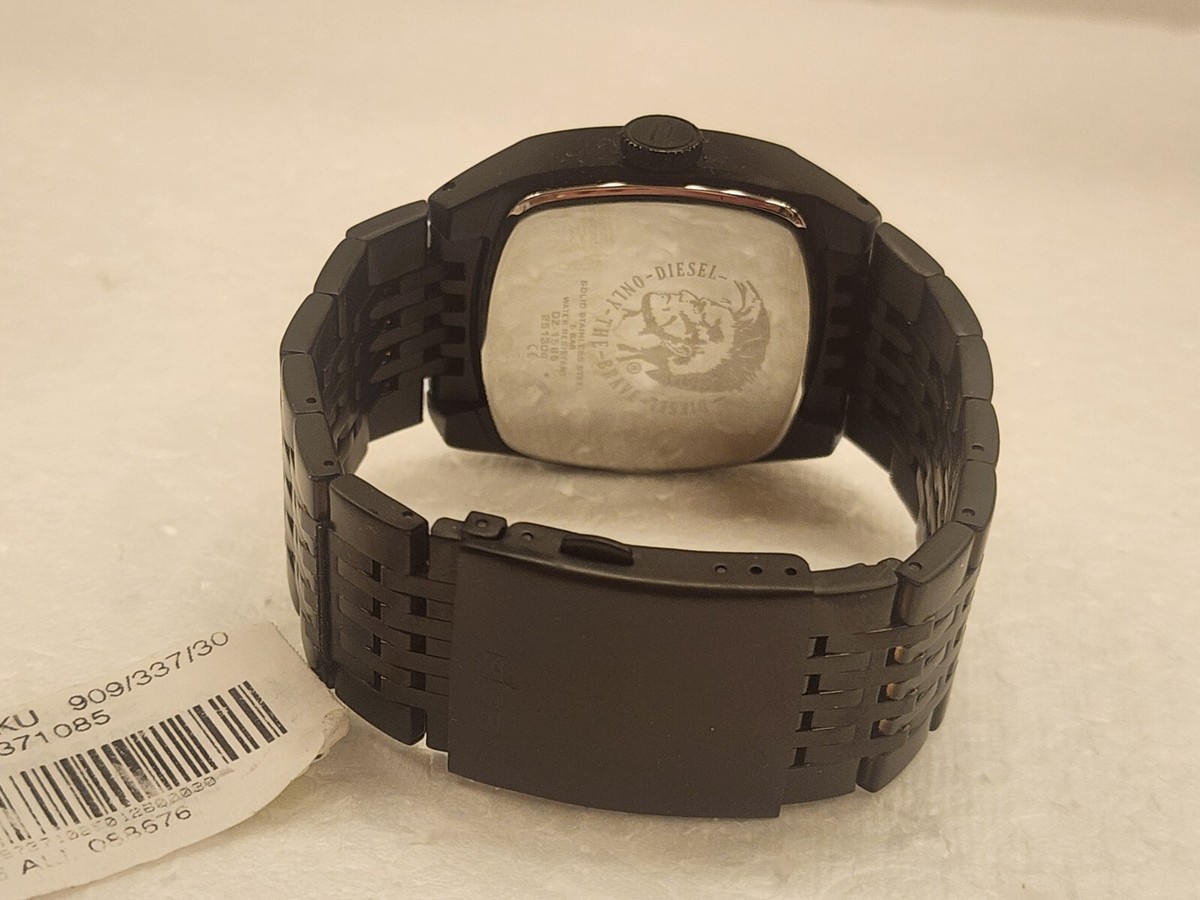 Diesel Black Tone Stainless Steel White Markings Dial Diesel Black Tone Stainless Steel White Markings Dial