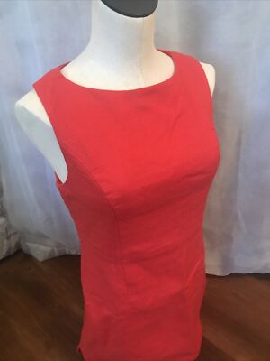 Woman s FOREVER 21 NWT Sleeveless Red Dress All Occasion Fitted Lined Classic.